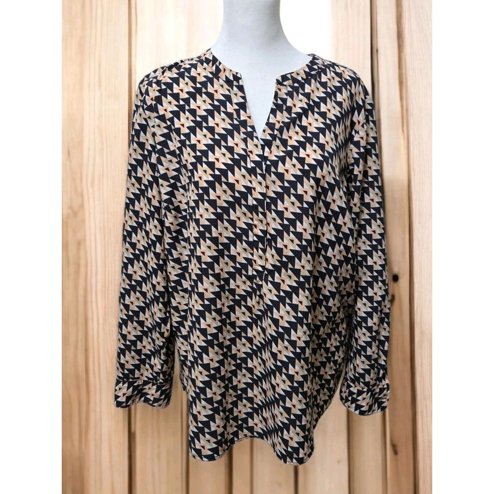 Talbots XLP Longl Sleeve V Neck Top